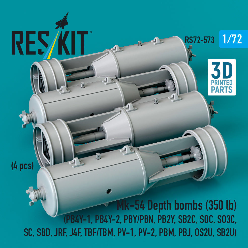 ResKit RS72-0573 1:72 Mk-54 Depth bombs