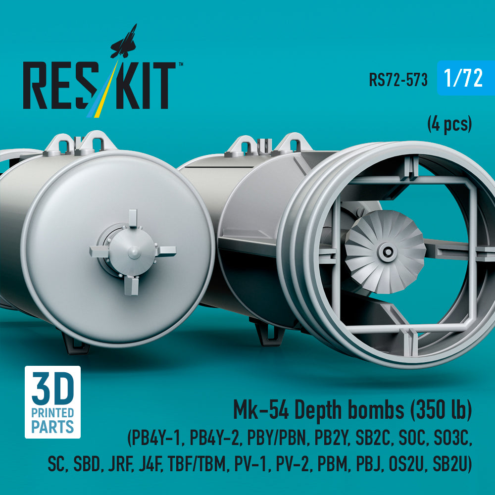 ResKit RS72-0573 1:72 Mk-54 Depth bombs