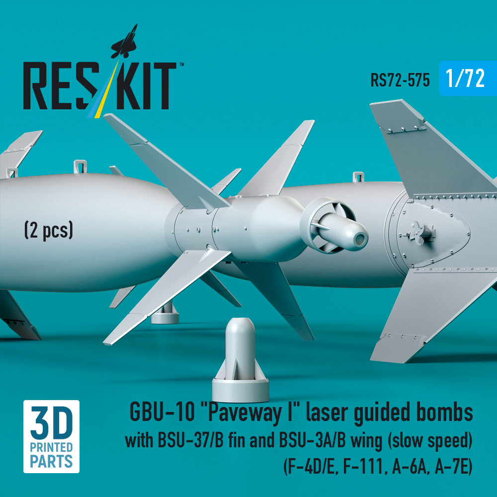 ResKit RS72-0575 1:72 GBU-10 Paveway I Laser Guided Bombs