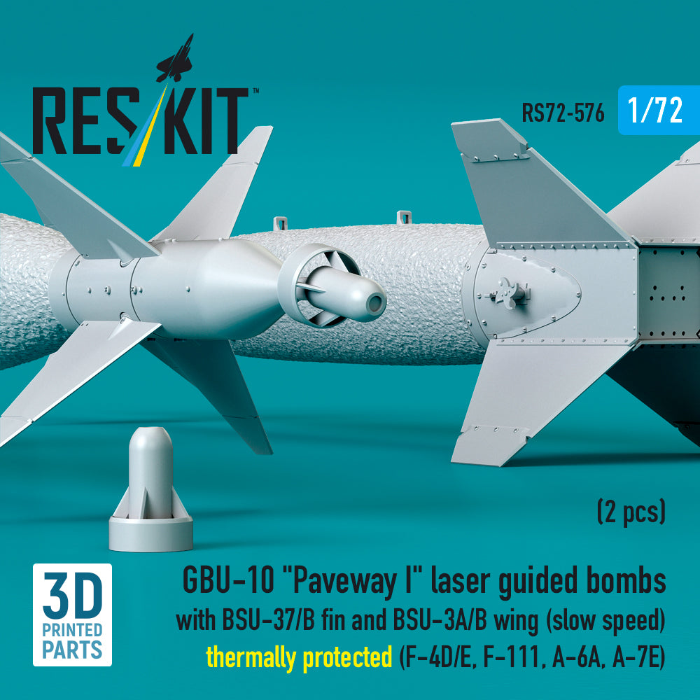 ResKit RS72-0576 1:72 GBU-10 Paveway I Laser Guided Bombs