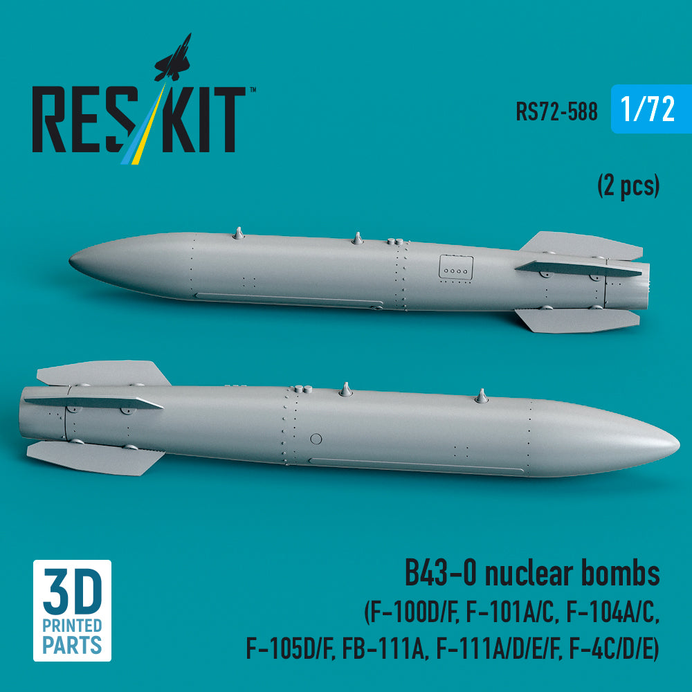 ResKit RS72-0588 1:72 B43-0 nuclear bombs