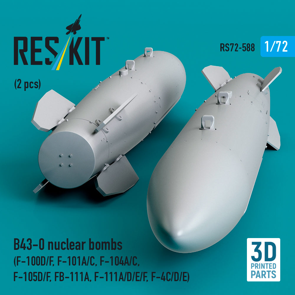 ResKit RS72-0588 1:72 B43-0 nuclear bombs