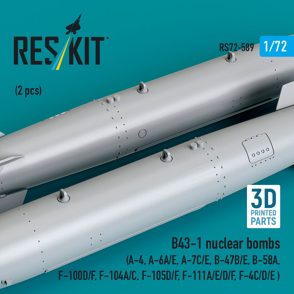 ResKit RS72-0589 1:72 B43-1 nuclear bombs
