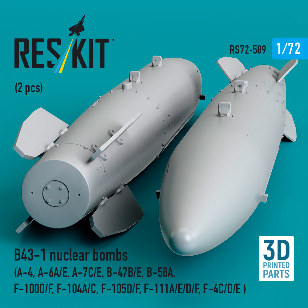 ResKit RS72-0589 1:72 B43-1 nuclear bombs