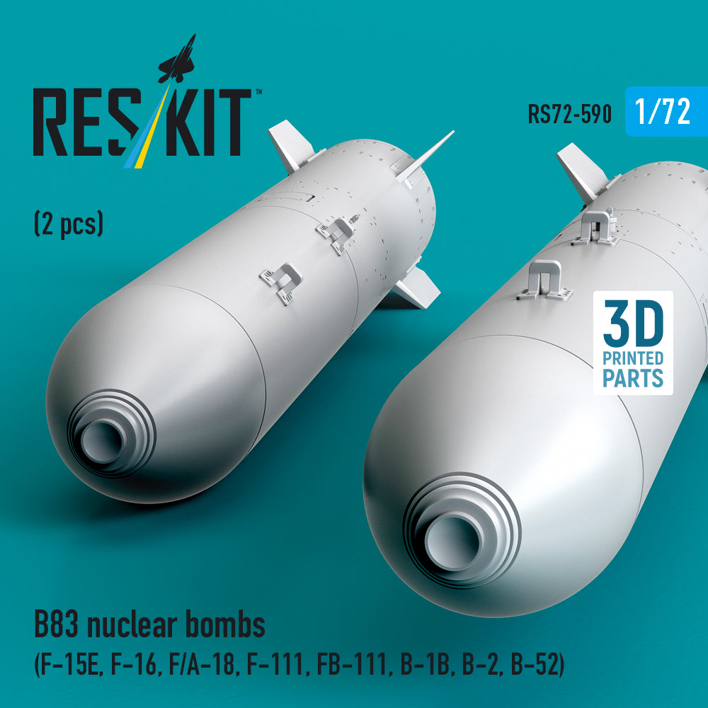 ResKit RS72-0590 1:72 B83 nuclear bombs