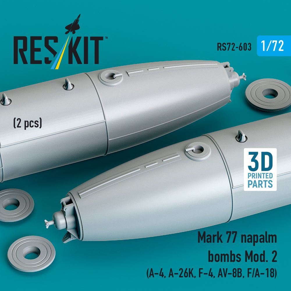 ResKit RS72-0603 1:72 Mk.77 napalm bombs Mod