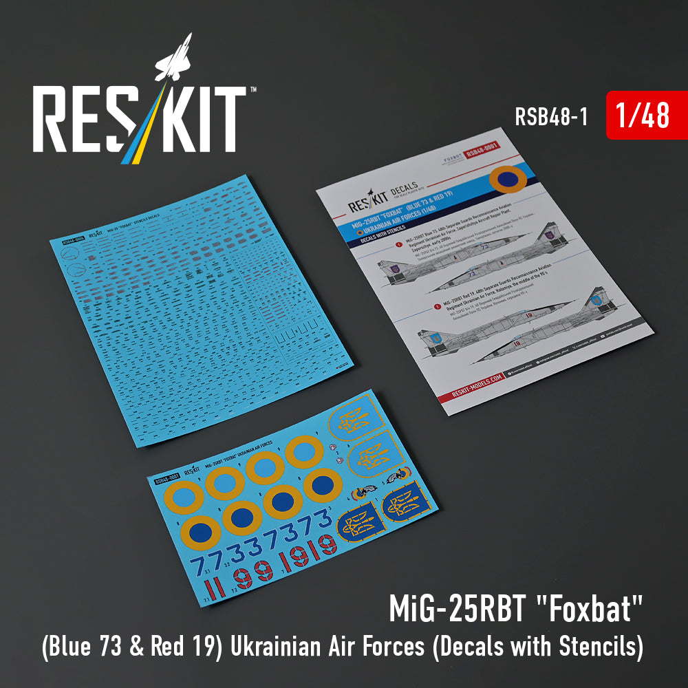 ResKit RSB48-0001 1:48 Mikoyan MiG-25RBT "Foxbat"