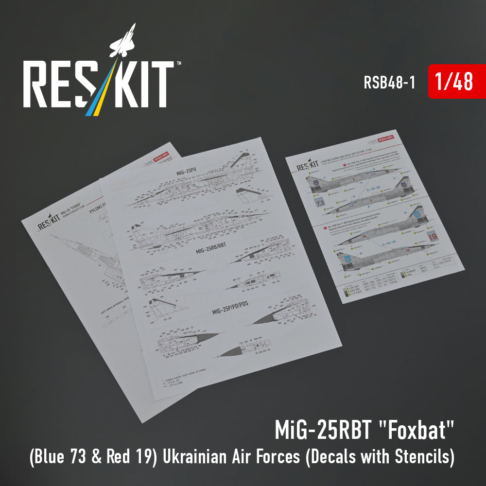 ResKit RSB48-0001 1:48 Mikoyan MiG-25RBT "Foxbat"
