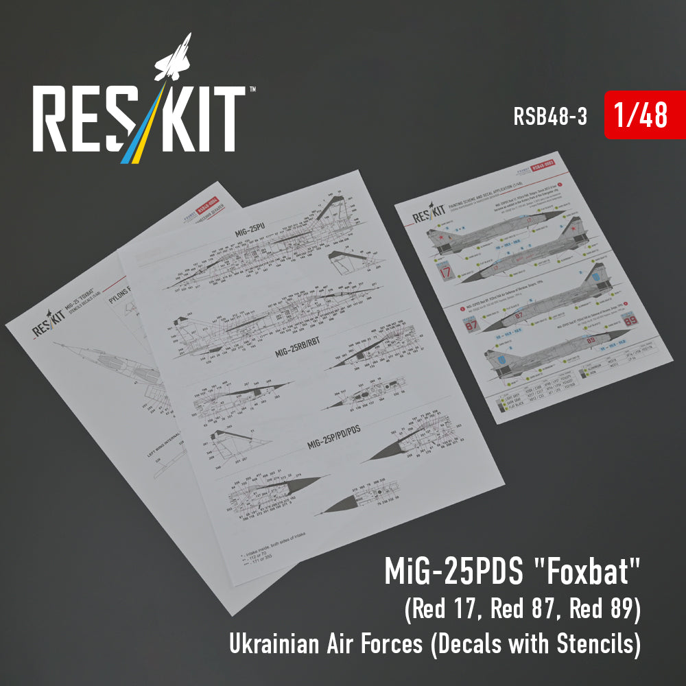 ResKit RSB48-0003 1:48 Mikoyan MiG-25PDS "Foxbat"