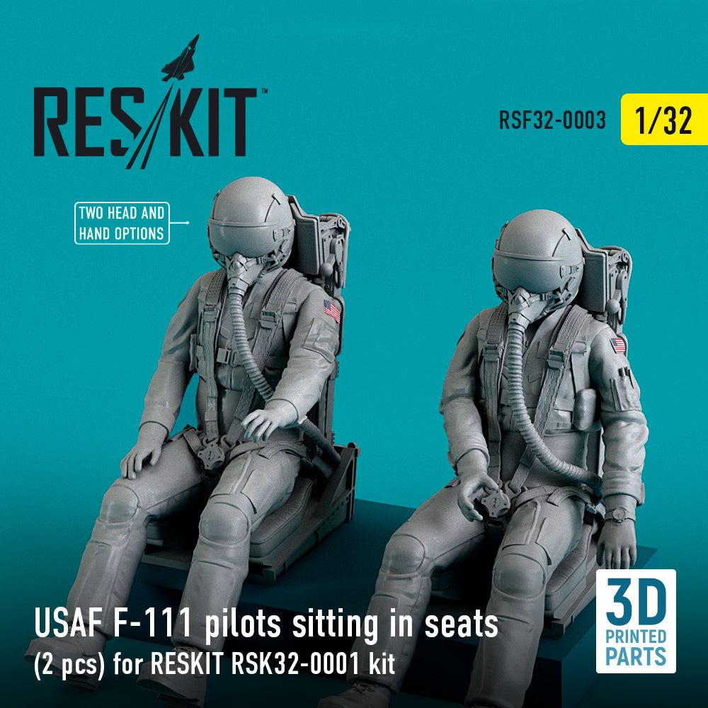 ResKit RSF32-0003 1:32 USAF General-Dynamics F-111 pilots sitting in seats