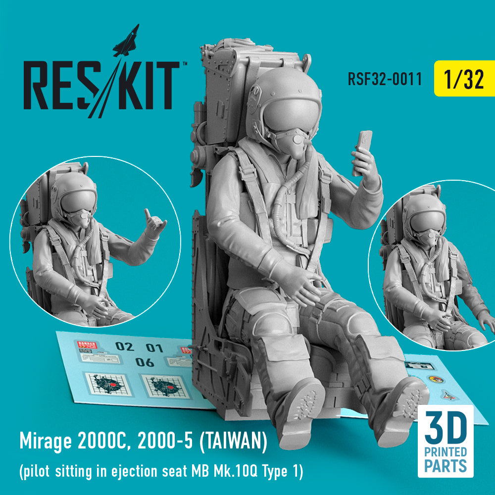 ResKit RSF32-0011 1:32 Dassault_Mirage 2000C, 2000-5