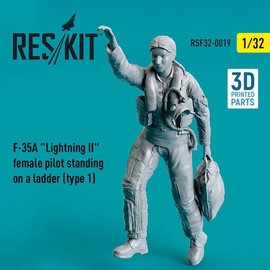 ResKit RSF32-0019 1:32 F-35A Female Pilot on Ladder