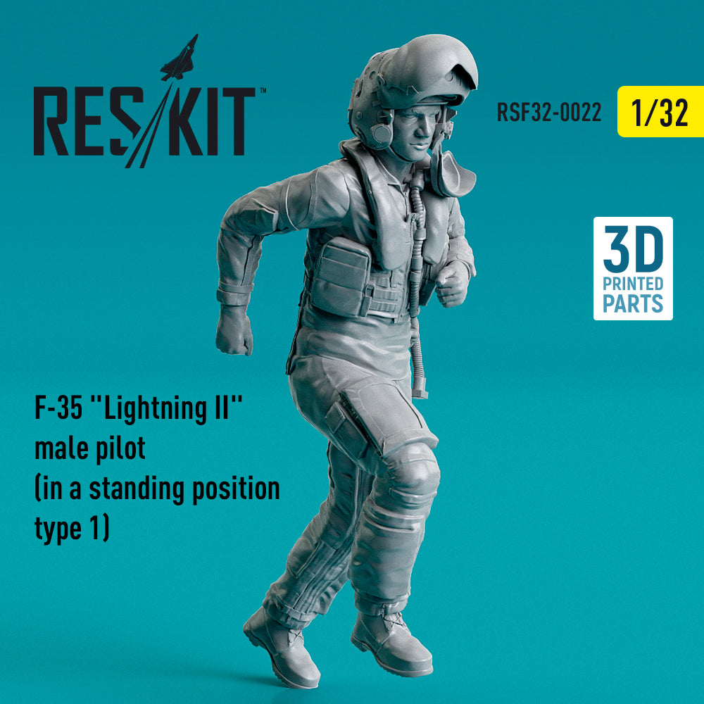 ResKit RSF32-0022 1:32 Lockheed-Martin F-35A Lightning II male pilot