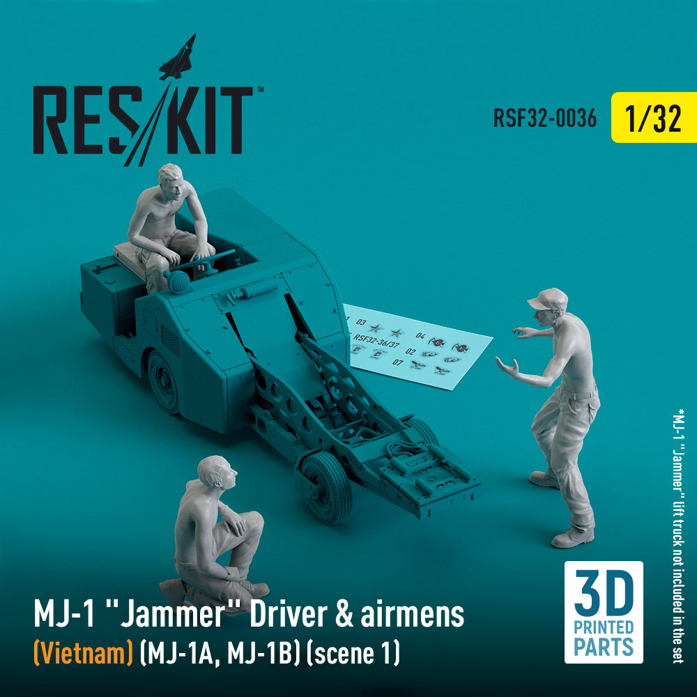 ResKit RSF32-0036 1:32 MJ-1 Jammer Driver & airmens