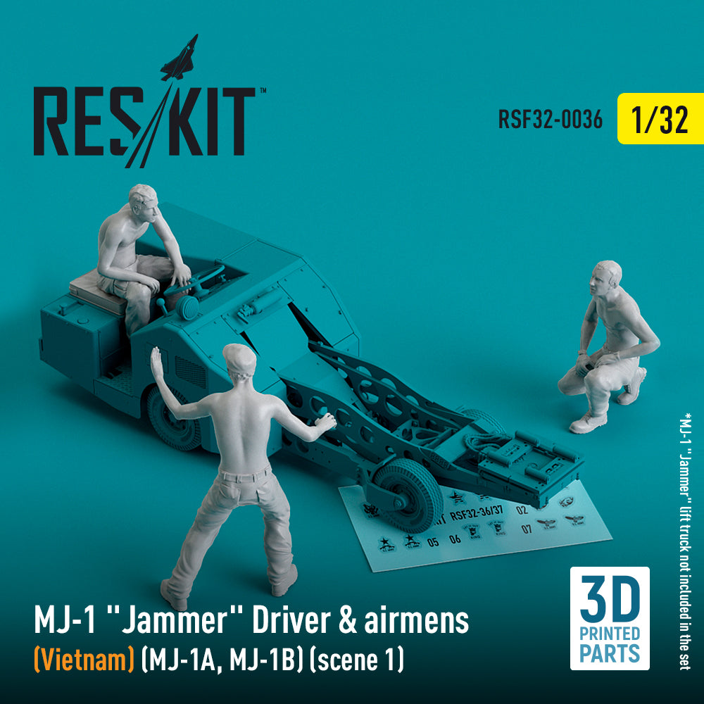 ResKit RSF32-0036 1:32 MJ-1 Jammer Driver & airmens