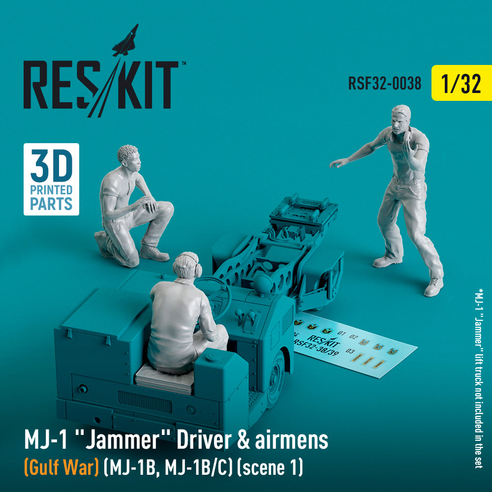 ResKit RSF32-0038 1:32 MJ-1 Jammer Driver & airmens