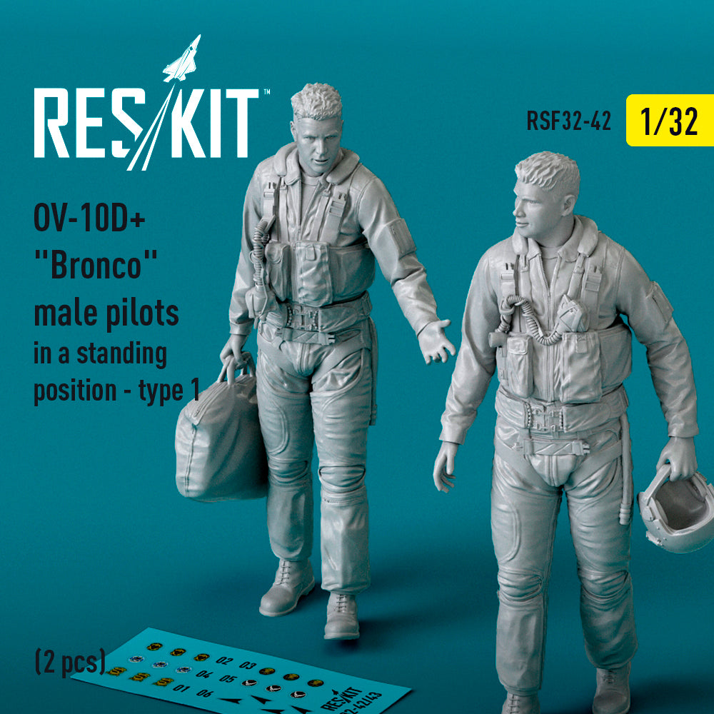 ResKit RSF32-0042 1:32 North-American/Rockwell OV-10D+ Bronco male pilots