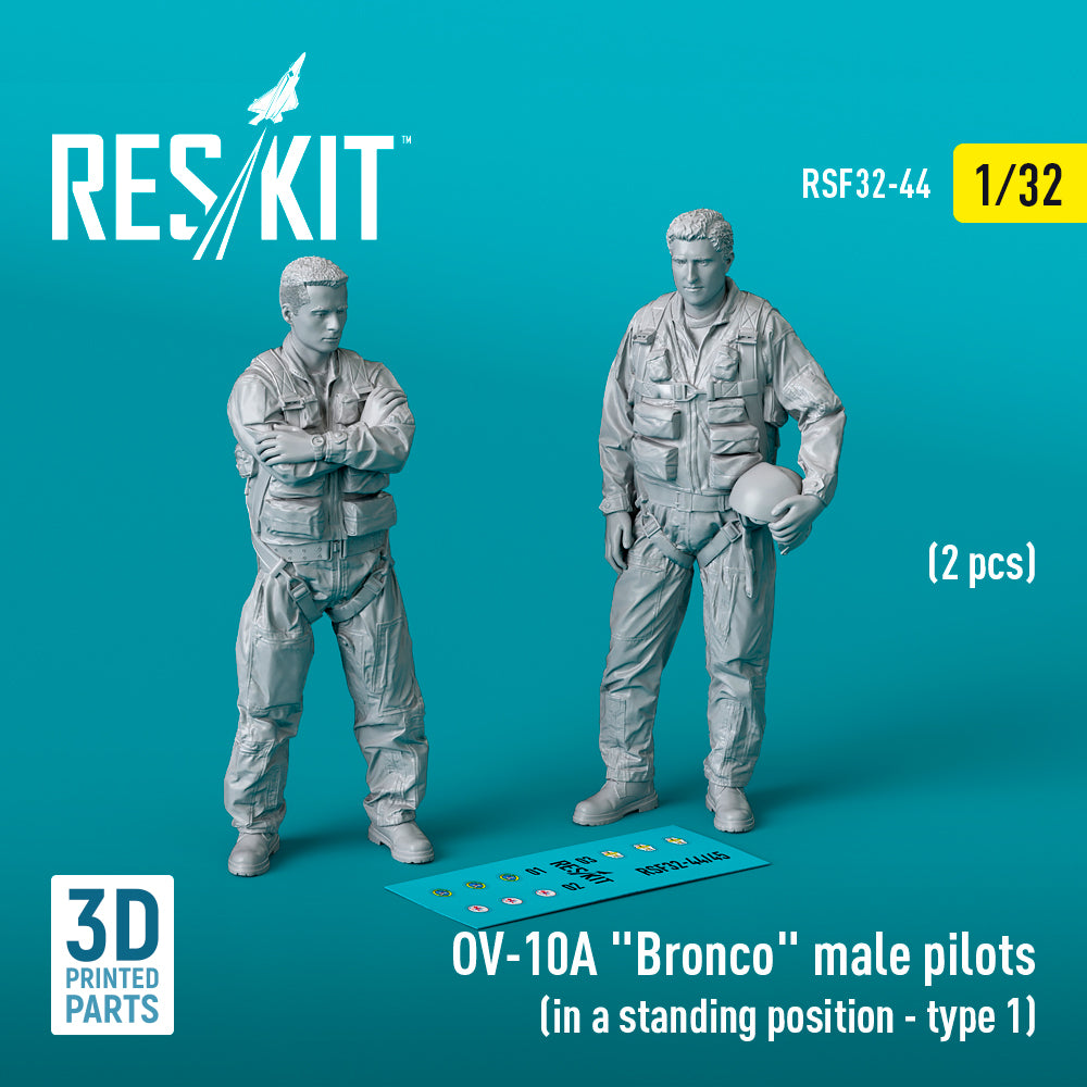 ResKit RSF32-0044 1:32 North-American/Rockwell OV-10A Bronco male pilots