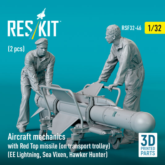 ResKit RSF32-0046 1:32 Aircraft mechanics with Red Top missile