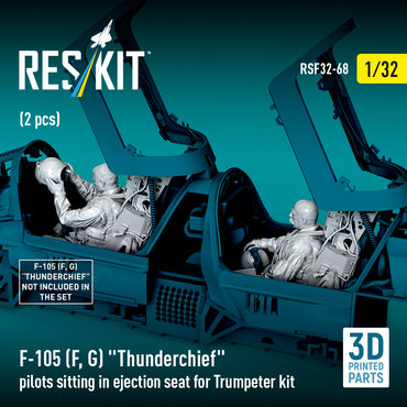 ResKit RSF32-0068 1:32 F-105 F/G Pilots in Ejection Seats