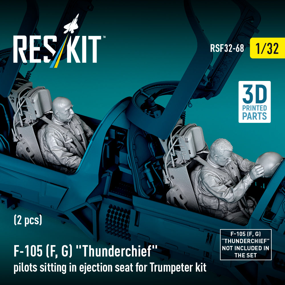 ResKit RSF32-0068 1:32 F-105 F/G Pilots in Ejection Seats