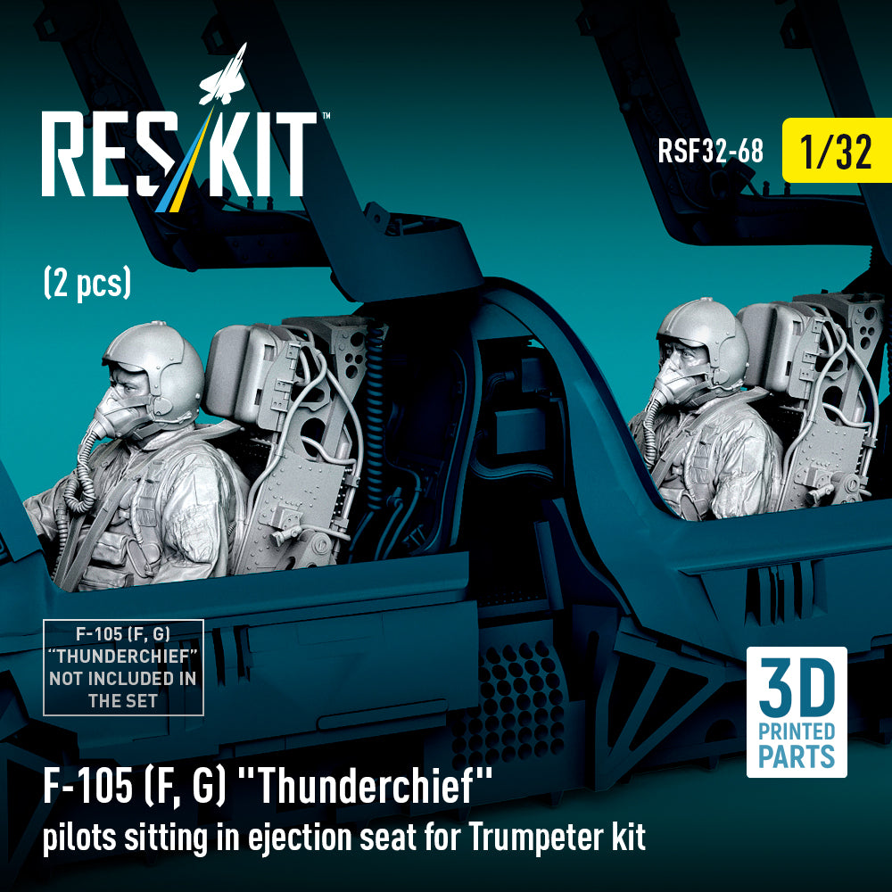 ResKit RSF32-0068 1:32 F-105 F/G Pilots in Ejection Seats