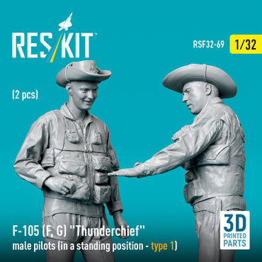 ResKit RSF32-0069 1:32 Republic F-105F/F-105G Thunderchief male pilots