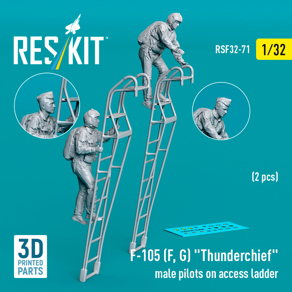 ResKit RSF32-0071 1:32 F-105F/G Male Pilots on Ladder
