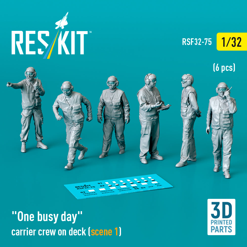 ResKit RSF32-0075 1:32 "One busy day" carrier crew on deck