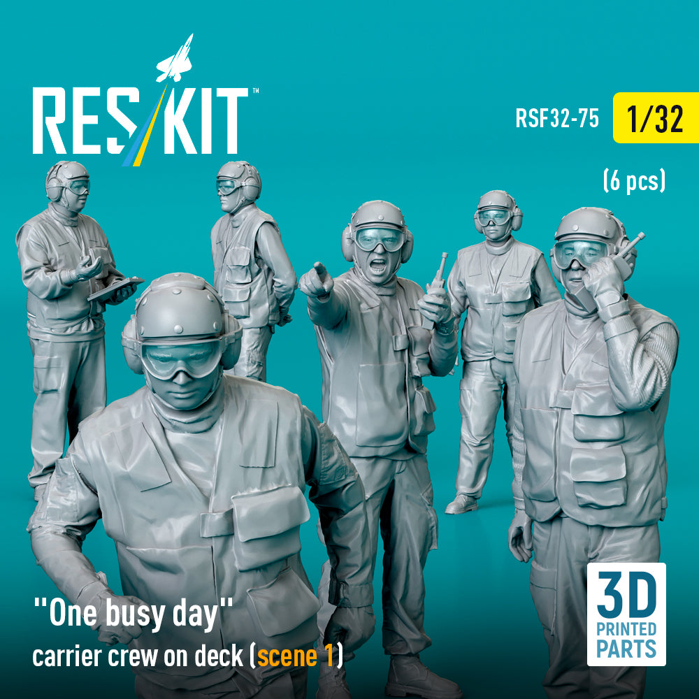 ResKit RSF32-0075 1:32 "One busy day" carrier crew on deck