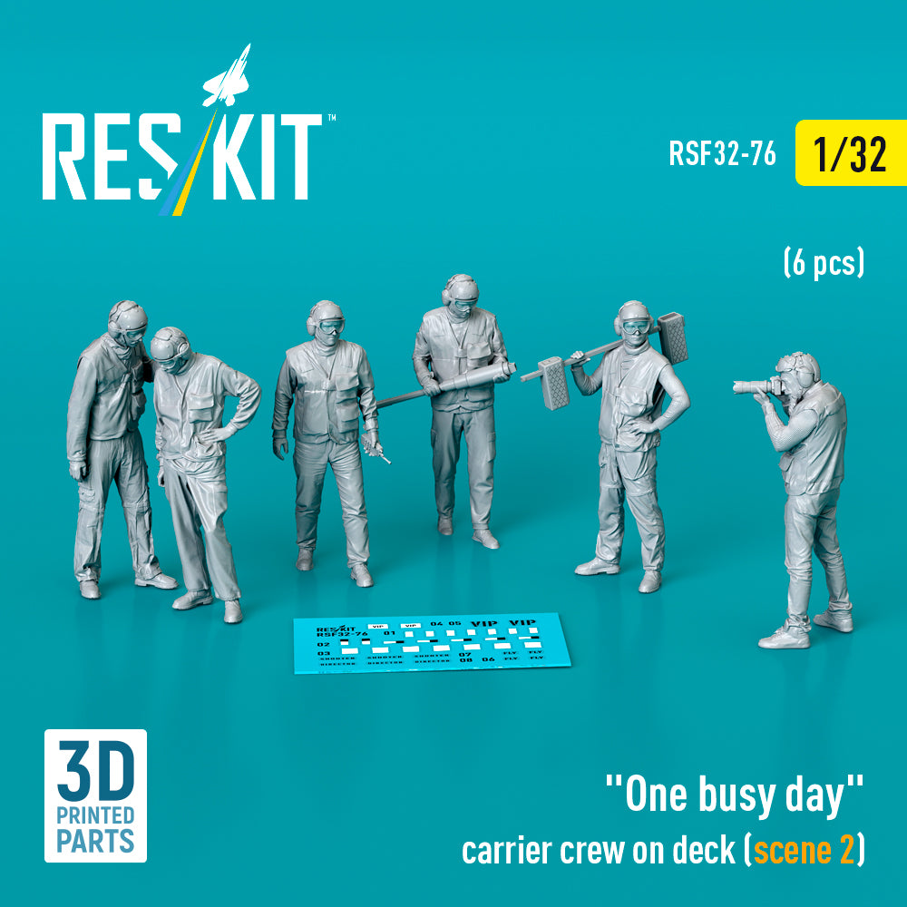 ResKit RSF32-0076 1:32 "One busy day" carrier crew on deck