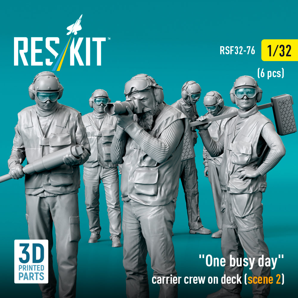 ResKit RSF32-0076 1:32 "One busy day" carrier crew on deck