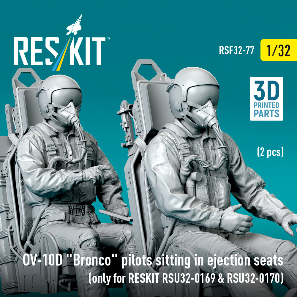 ResKit RSF32-0077 1:32 OV-10D Bronco Pilots in Ejection Seats