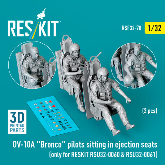 ResKit RSF32-0078 1:32 OV-10A Bronco Pilots in Ejection Seats