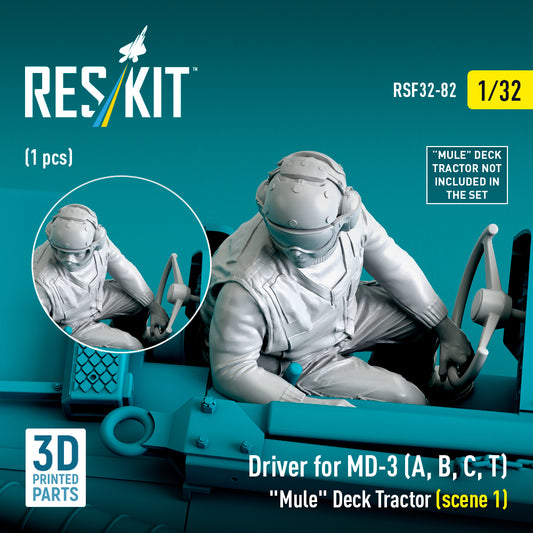 ResKit RSF32-0082 1:32 Driver for MD-3 "Mule" Deck Tractor