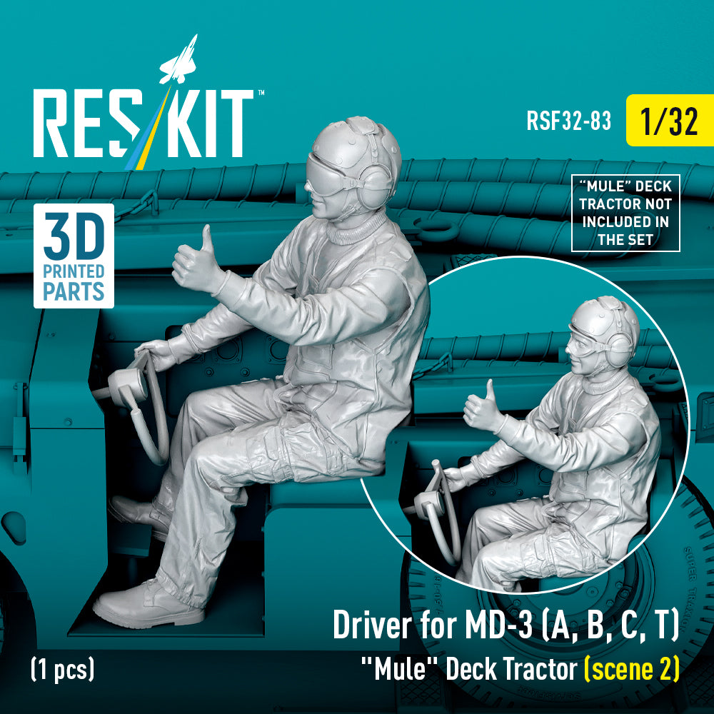 ResKit RSF32-0083 1:32 Driver for MD-3 "Mule" Deck Tractor