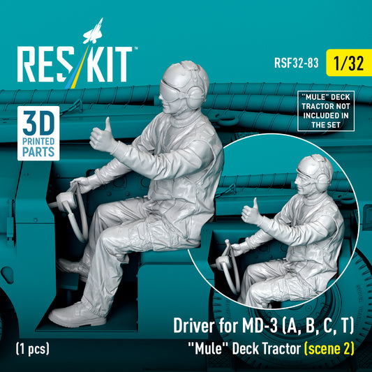 ResKit RSF32-0083 1:32 Driver for MD-3 "Mule" Deck Tractor