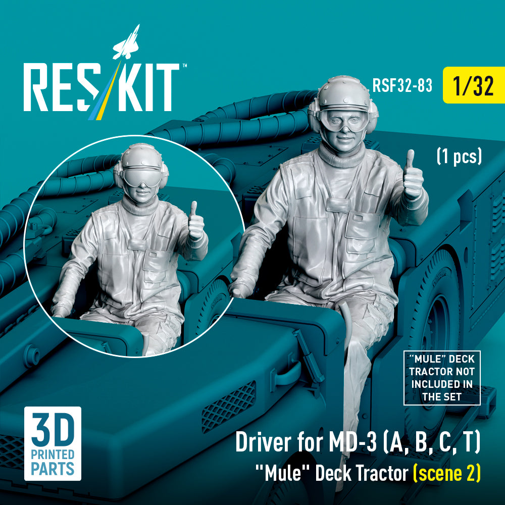 ResKit RSF32-0083 1:32 Driver for MD-3 "Mule" Deck Tractor