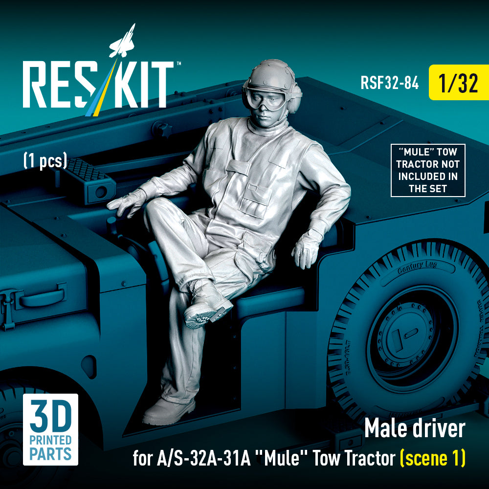 ResKit RSF32-0084 1:32 Male driver for A/S-32A-31A "Mule" Tow Tractor