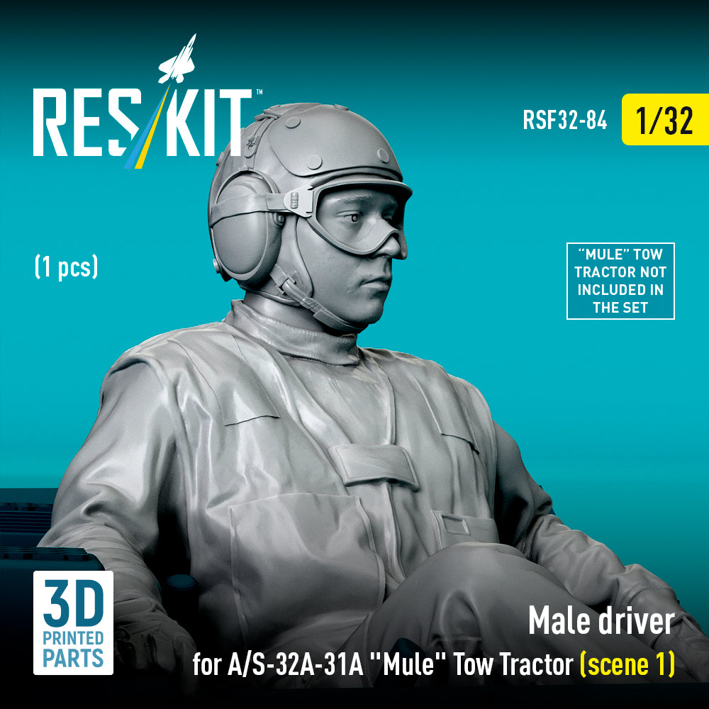 ResKit RSF32-0084 1:32 Male driver for A/S-32A-31A "Mule" Tow Tractor