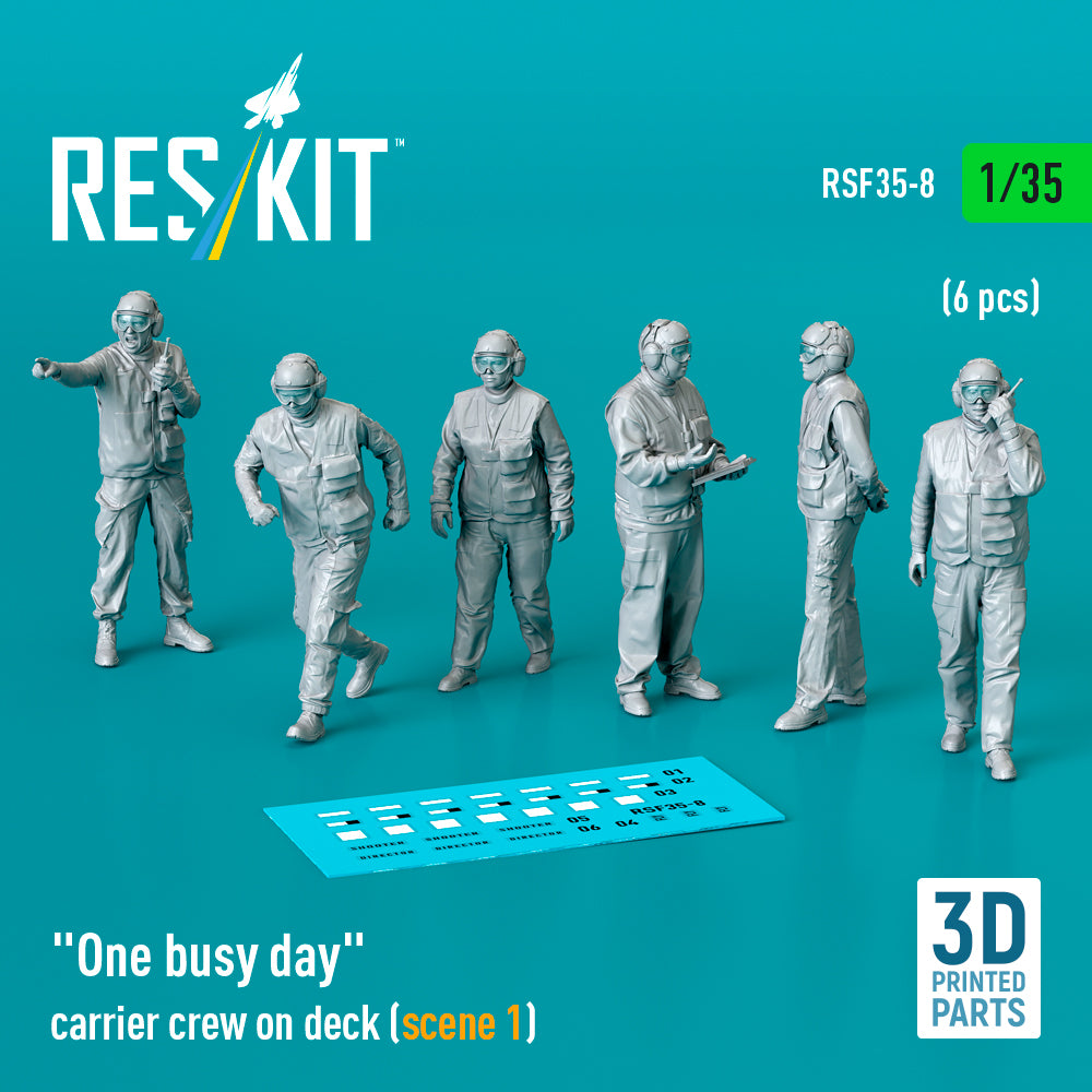 ResKit RSF35-0008 1:35 "One busy day" carrier crew on deck