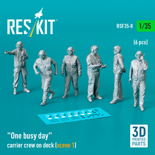ResKit RSF35-0008 1:35 "One busy day" carrier crew on deck