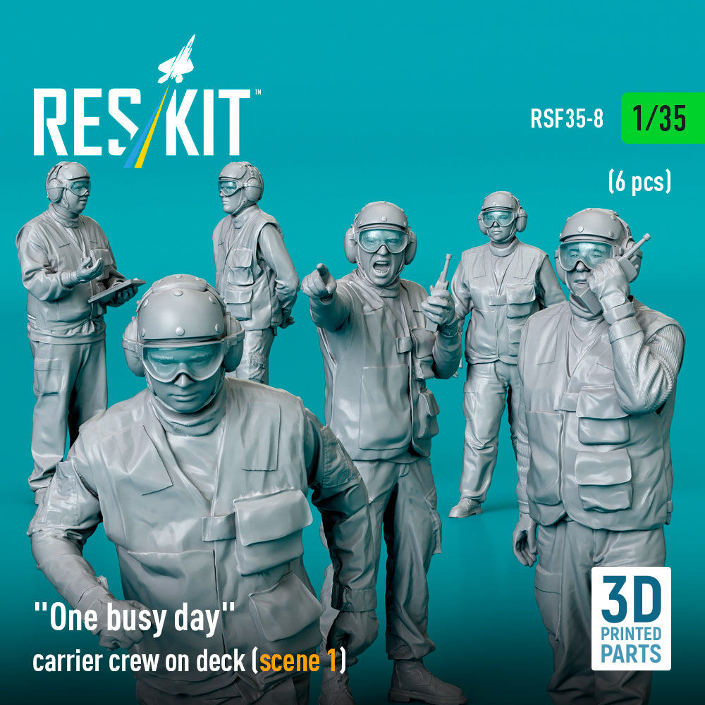 ResKit RSF35-0008 1:35 "One busy day" carrier crew on deck