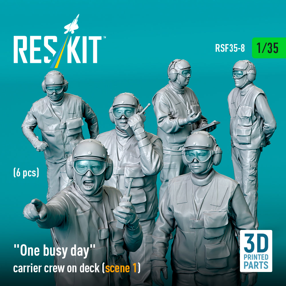 ResKit RSF35-0008 1:35 "One busy day" carrier crew on deck