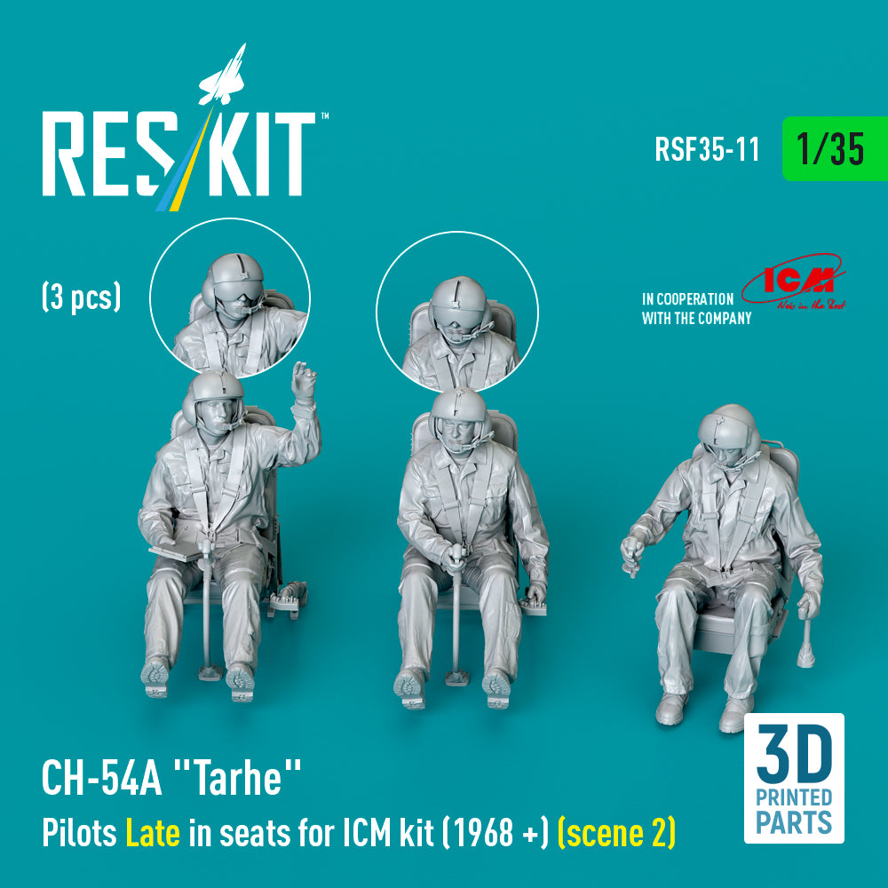 ResKit RSF35-0011 1:35 Sikorsky CH-54A Tarhe Pilots Late in seats