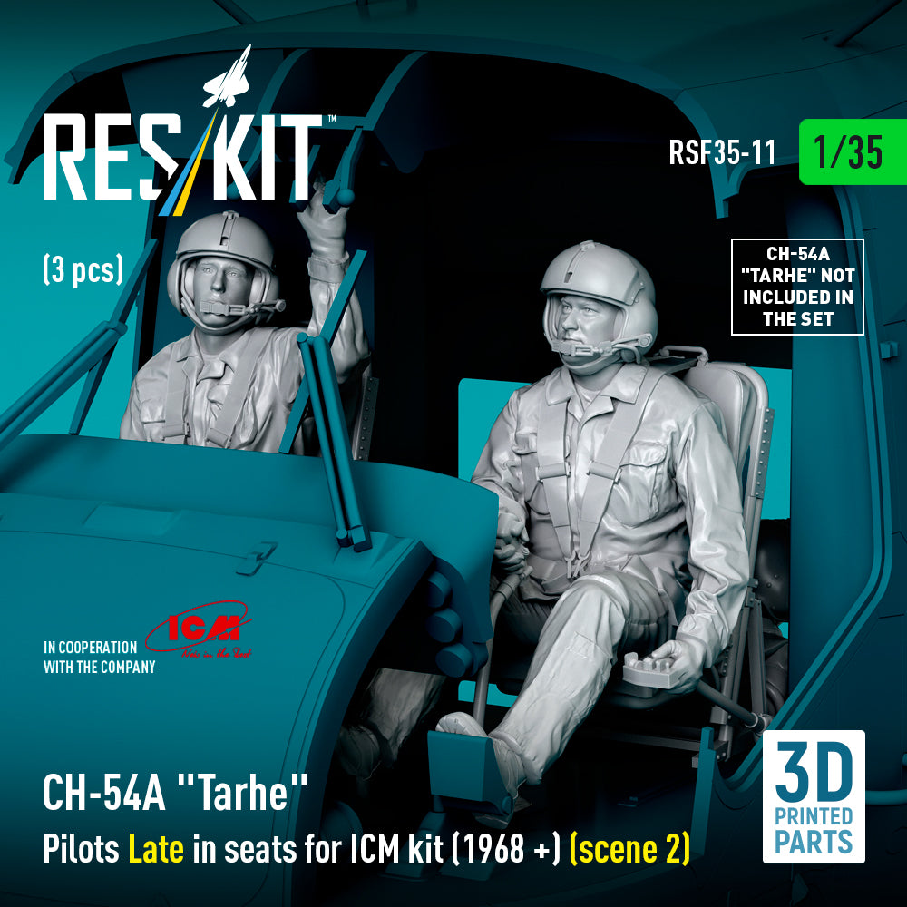ResKit RSF35-0011 1:35 Sikorsky CH-54A Tarhe Pilots Late in seats