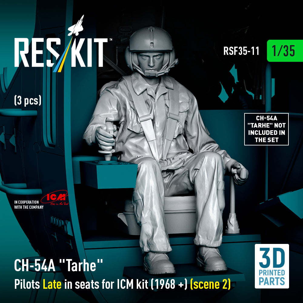 ResKit RSF35-0011 1:35 Sikorsky CH-54A Tarhe Pilots Late in seats