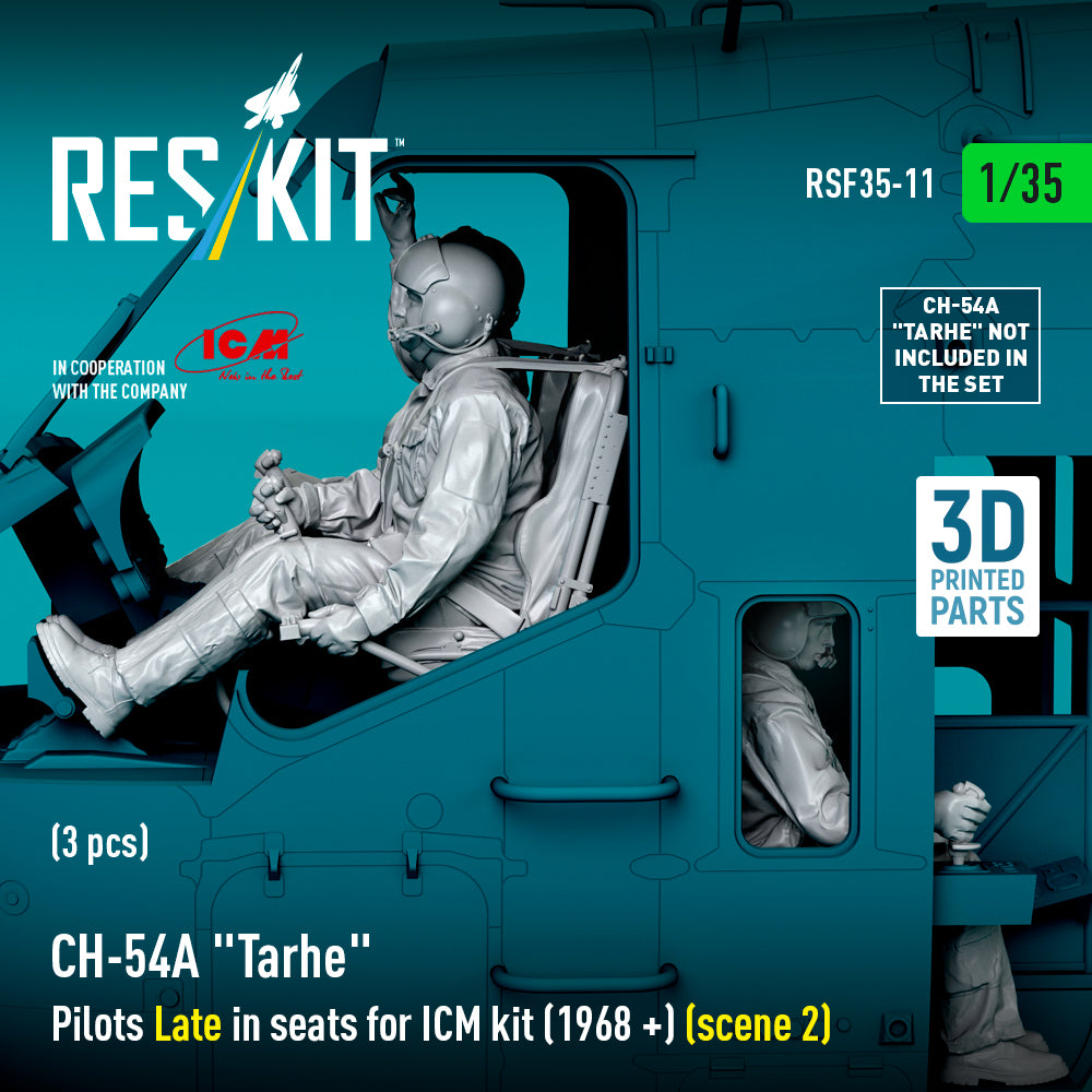 ResKit RSF35-0011 1:35 Sikorsky CH-54A Tarhe Pilots Late in seats