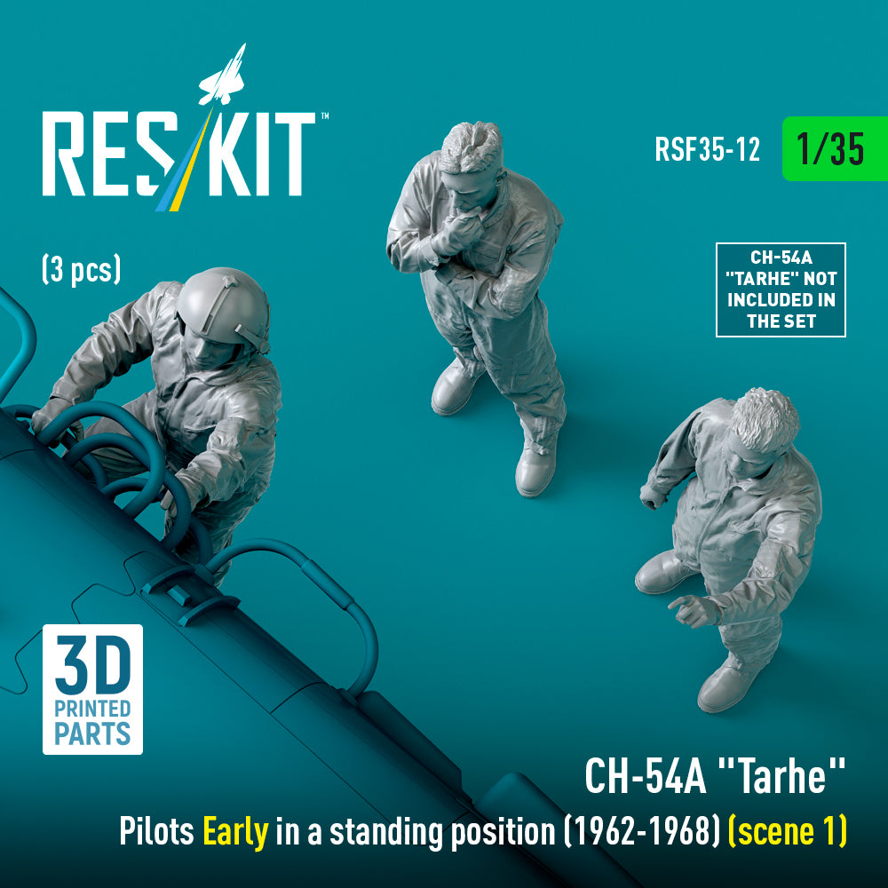 ResKit RSF35-0012 1:35 Sikorsky CH-54A Tarhe pilots Early in a standing position