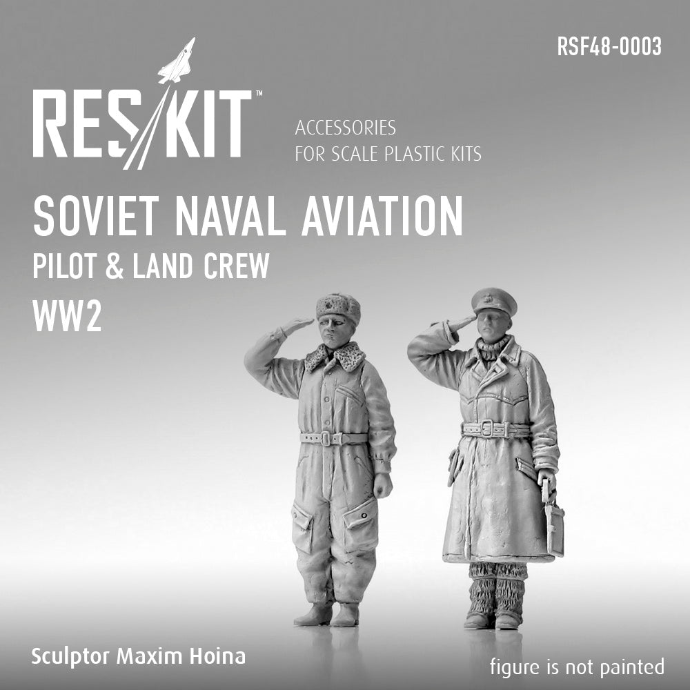ResKit RSF48-0003 1:48 Soviet Naval Aviation pilot & land crew